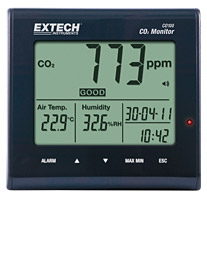 EXTECH CO100: Desktop Indoor Air Quality CO2 Monitor