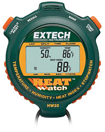 EXTECH HW30: HeatWatch™ Humidity/Temperature Stopwatch